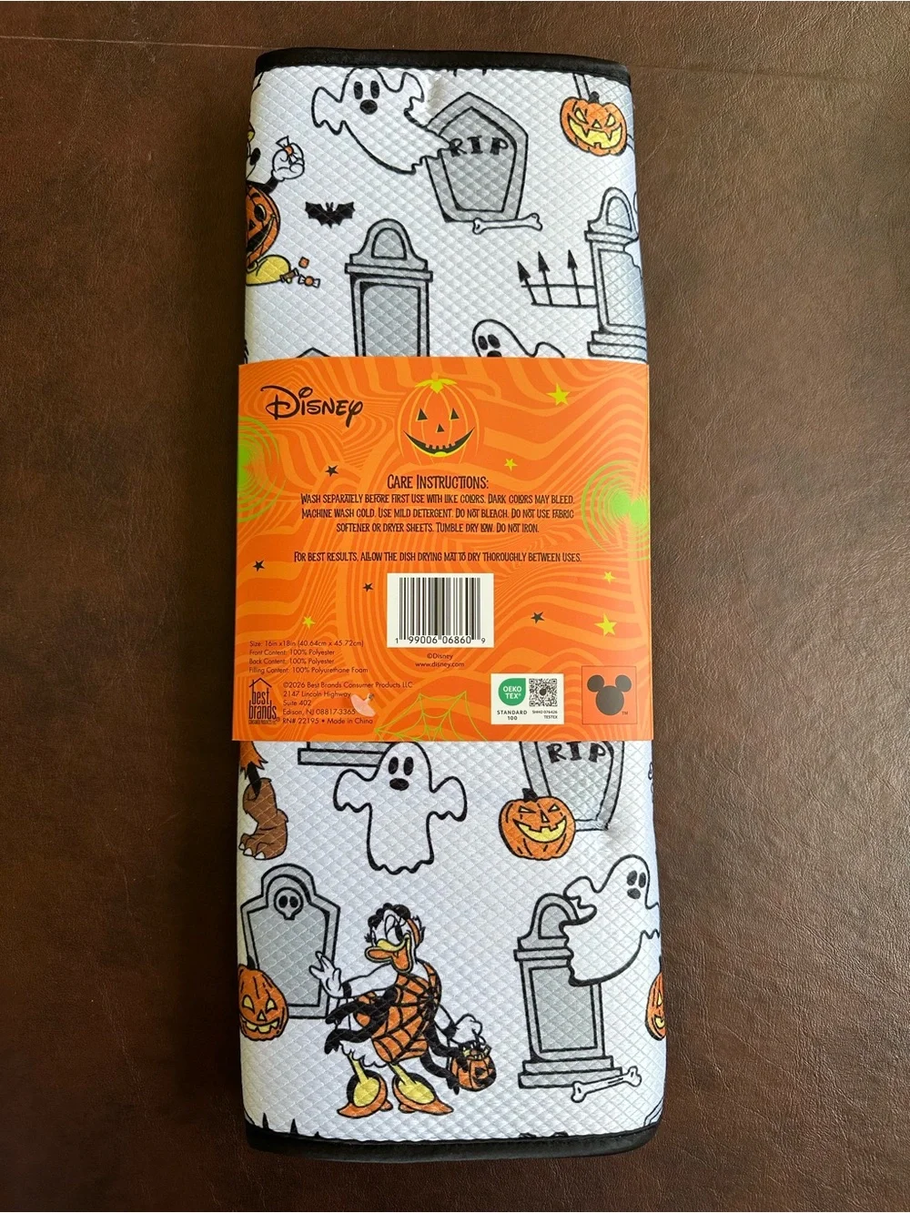 Disney Halloween Mickey And Friends Dish Drying Mat